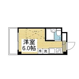 アルト高砂 ワンルームの間取図画像
