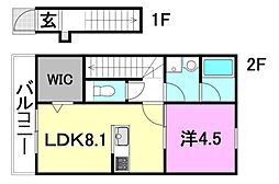 I・SGarden北条駅前 1LDKの間取図画像