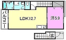 LUMIELE小坂A 1LDKの間取図画像