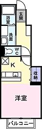 ファブリックYAMA ワンルームの間取図画像