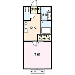 Nefuelt 1DKの間取図画像