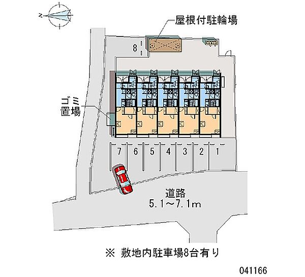 レオネクストモミの木 103｜愛媛県松山市今在家1丁目(賃貸アパート1K・1階・23.61㎡)の写真 その2