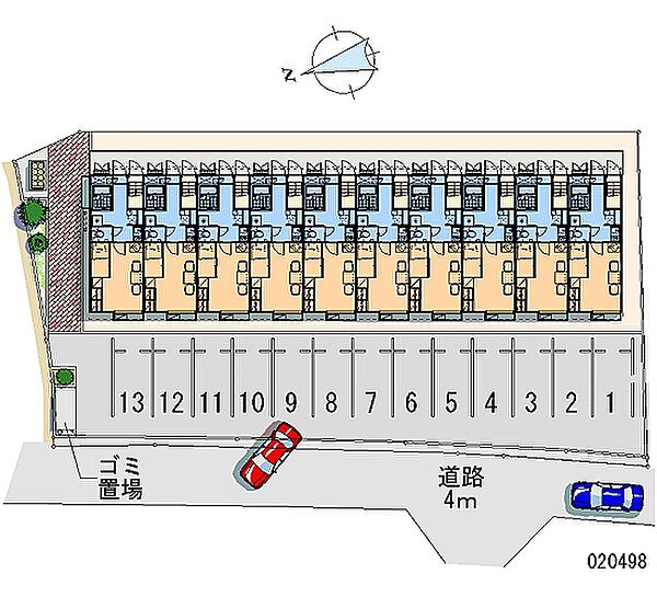 レオパレスフローラ湯築 204｜愛媛県松山市祝谷2丁目(賃貸アパート1K・2階・26.08㎡)の写真 その2