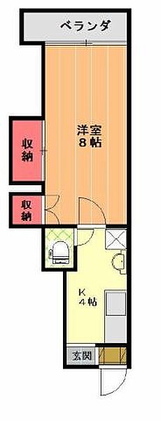 三宝マンション 501｜愛媛県松山市来住町(賃貸マンション1K・5階・20.10㎡)の写真 その2