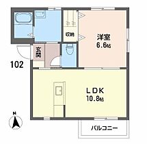 ドミールTII 102 ｜ 愛媛県松山市立花1丁目5-4（賃貸アパート1LDK・1階・40.62㎡） その2