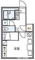 レオパレスフレンド 109 ｜ 愛媛県松山市北斎院町727-2（賃貸アパート1K・1階・23.97㎡） その2