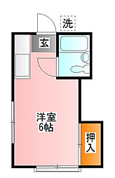 ファミーユ池谷 ワンルームの間取図画像