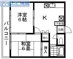 間取図画像 2DK