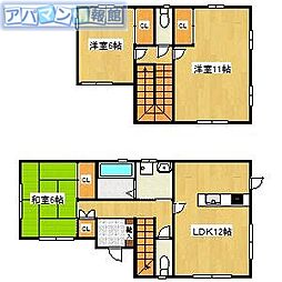 青山3丁目貸家 1階3LDKの間取り
