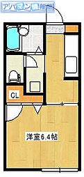 パークアベニュー青山 1Kの間取図画像