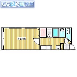 マーヤ小針西 1Kの間取図画像