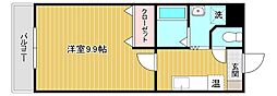 プリマヴェーラ 1Kの間取図画像