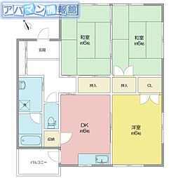 間取図画像 3DK
