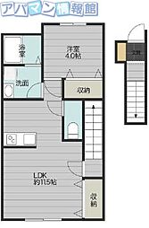 間取図画像 1LDK