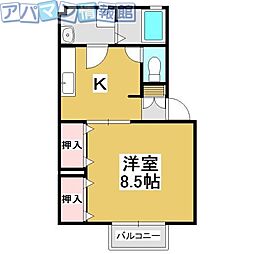 ビオス緑町1 1Kの間取図画像