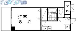 アーバンスカイ 1Kの間取図画像