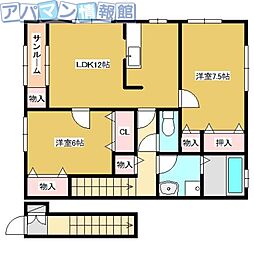 クオーレ天野 2階