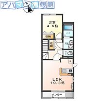 新潟県新潟市秋葉区矢代田（賃貸アパート1LDK・2階・43.40㎡） その2