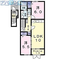 間取図画像 2LDK