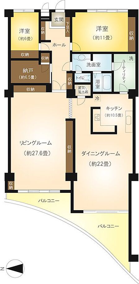 2SLDK 間取り