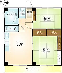 間取図画像 2LDK