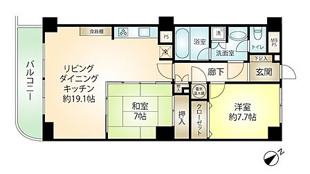 【間取図】使いやすい間取りです