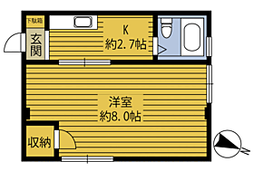 コーポさくら 203 ｜ 大分県別府市石垣西６丁目（賃貸アパート1K・2階・23.70㎡） その2