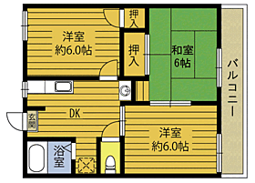 フォーブルタカキＢ 101 ｜ 大分県別府市石垣東２丁目（賃貸アパート3DK・1階・45.36㎡） その2