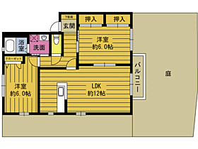 フォレストほのめ D101 ｜ 大分県別府市火売（賃貸アパート2LDK・1階・57.81㎡） その2