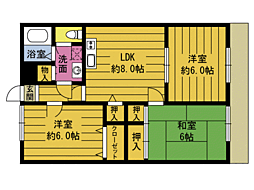 アラーネ16 3DKの間取図画像