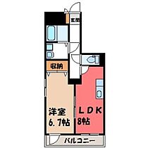 栃木県宇都宮市一の沢2丁目（賃貸マンション1LDK・4階・43.57㎡） その2