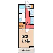 栃木県鹿沼市蓬莱町（賃貸アパート1K・2階・27.66㎡） その2