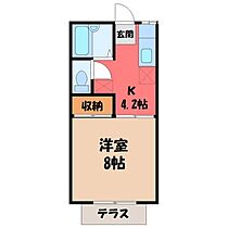 栃木県宇都宮市東峰町（賃貸アパート1K・2階・26.49㎡） その2