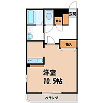 栃木県宇都宮市鶴田町（賃貸マンション1R・2階・32.87㎡） その2