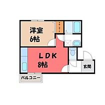 栃木県宇都宮市大曽3丁目（賃貸アパート1LDK・3階・35.78㎡） その2