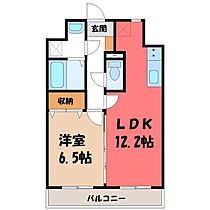 栃木県宇都宮市下戸祭1丁目（賃貸マンション1LDK・7階・45.83㎡） その2