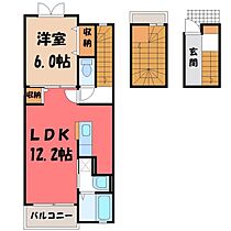 栃木県真岡市熊倉町（賃貸アパート1LDK・3階・52.99㎡） その2