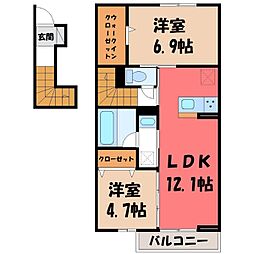 間取図画像 2LDK