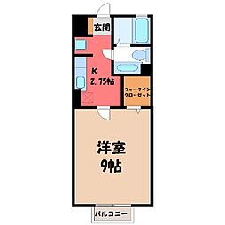 JR東北本線 宝積寺駅 徒歩13分 2階/-