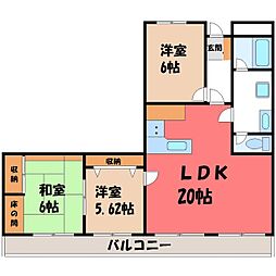 東武宇都宮線 東武宇都宮駅 徒歩21分 2階/-