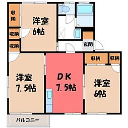 JR東北本線 宇都宮駅 バス16分 上戸祭小入口下車 徒歩7分 2階/-
