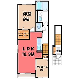 JR東北本線 雀宮駅 徒歩34分