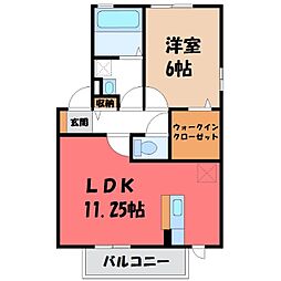 真岡鐵道 真岡駅 バス20分 真岡工業団地下車 徒歩15分 2階/-