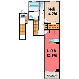 セルティーガ 1LDKの間取図画像