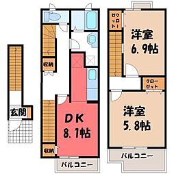 真岡鐵道 真岡駅 バス8分 真岡工業団地下車 徒歩4分