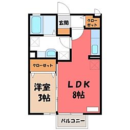JR日光線 鶴田駅 徒歩18分 2階/-