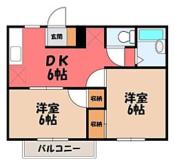 コーポ藤 1階/-