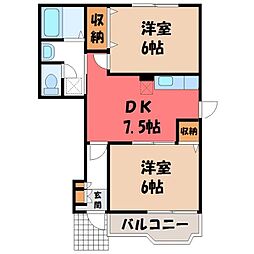 JR東北本線 宝積寺駅 徒歩24分 1階/-