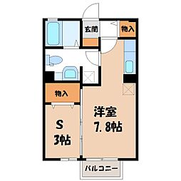 JR日光線 鹿沼駅 バス17分 ヨークベニマル前下車 徒歩2分 2階/-