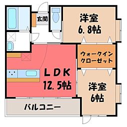 宇都宮芳賀ライトレール線 峰駅 3.2km 2階/-